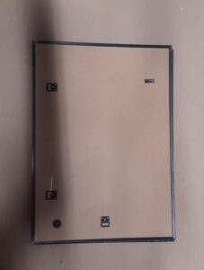 Americanflat 20x28 picture frame set with polished front cover in black