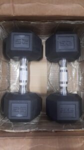 CAP 50lb coated dumbbells with non-slip grip by CAP Barbell
