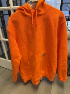 Carhartt Mens Loose Fit Midweight Sweatshirt in bright orange colour