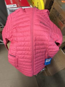 Columbia womens Silver Falls hooded insulated jacket in Camellia Rose colour