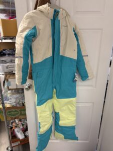 Columbia Youth Unisex Buga III Suit Large in geyser, chalk, and spring yellow colours