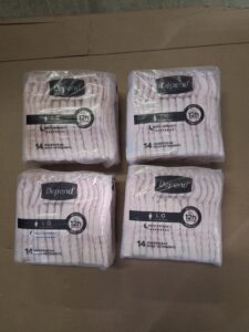 Depend night defense incontinence underwear designed for overnight use, perfect for women