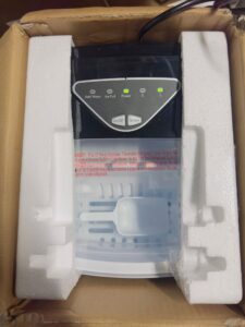 Frigidaire EFIC123-SS counter top ice maker in stainless steel