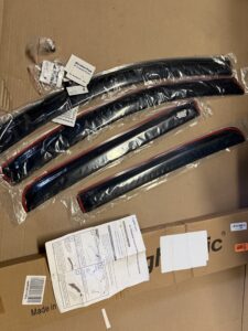 Lightronic extra durable clip-on auto vent window visor in dark smoke