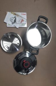 T-fal Clipso Pressure Cooker 6 quart stainless steel with secure locking system