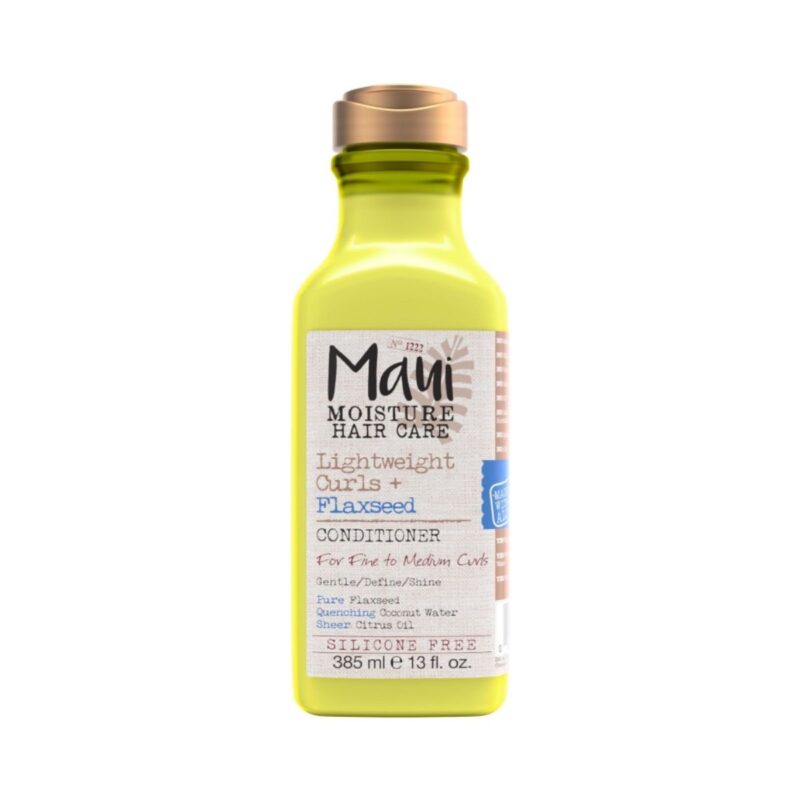 Maui flaxseed conditioner bottle with gentle lightweight formula