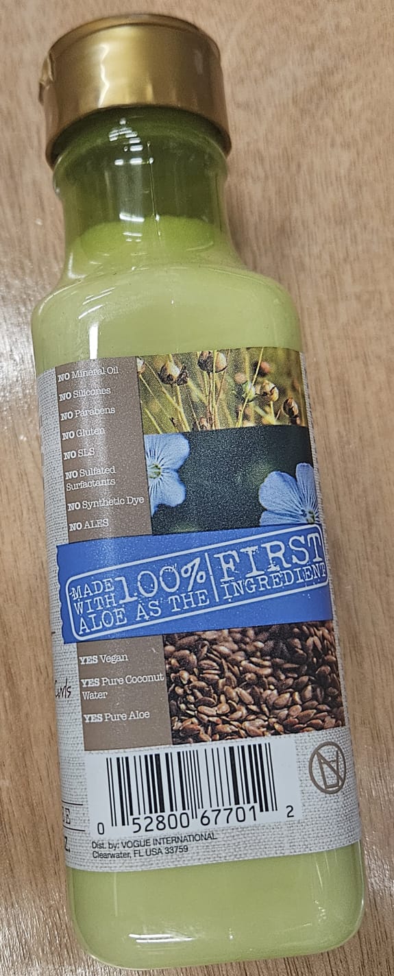 Maui flaxseed conditioner bottle with gentle lightweight formula