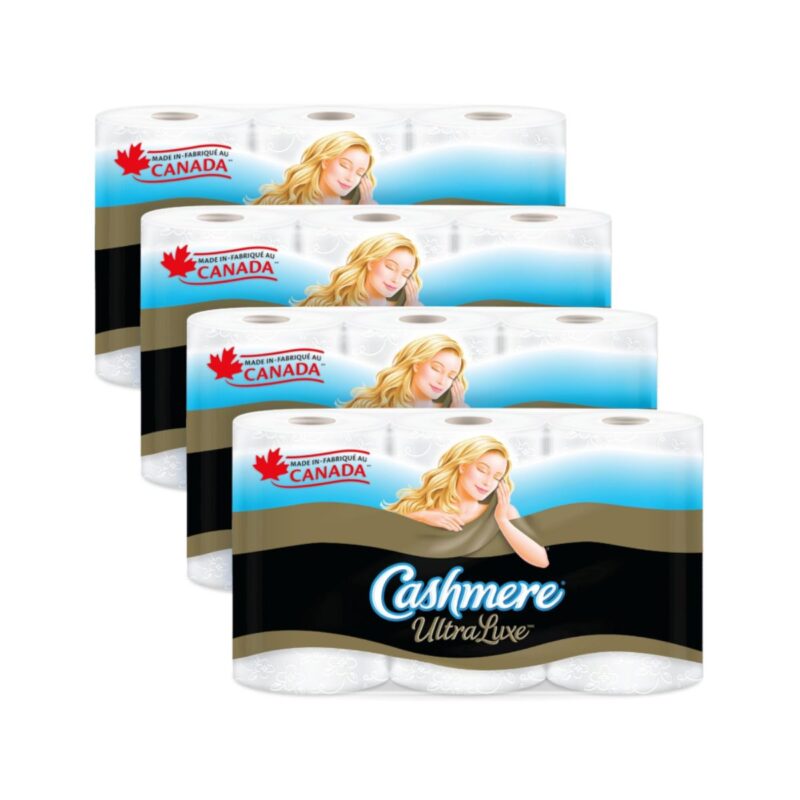 Cashmere ultraluxe toilet paper 4 packs of 6 triple rolls luxuriously soft