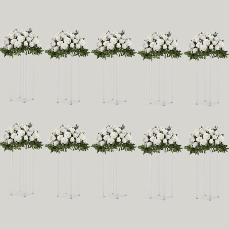 clear acrylic centerpiece stand for wedding and party decor