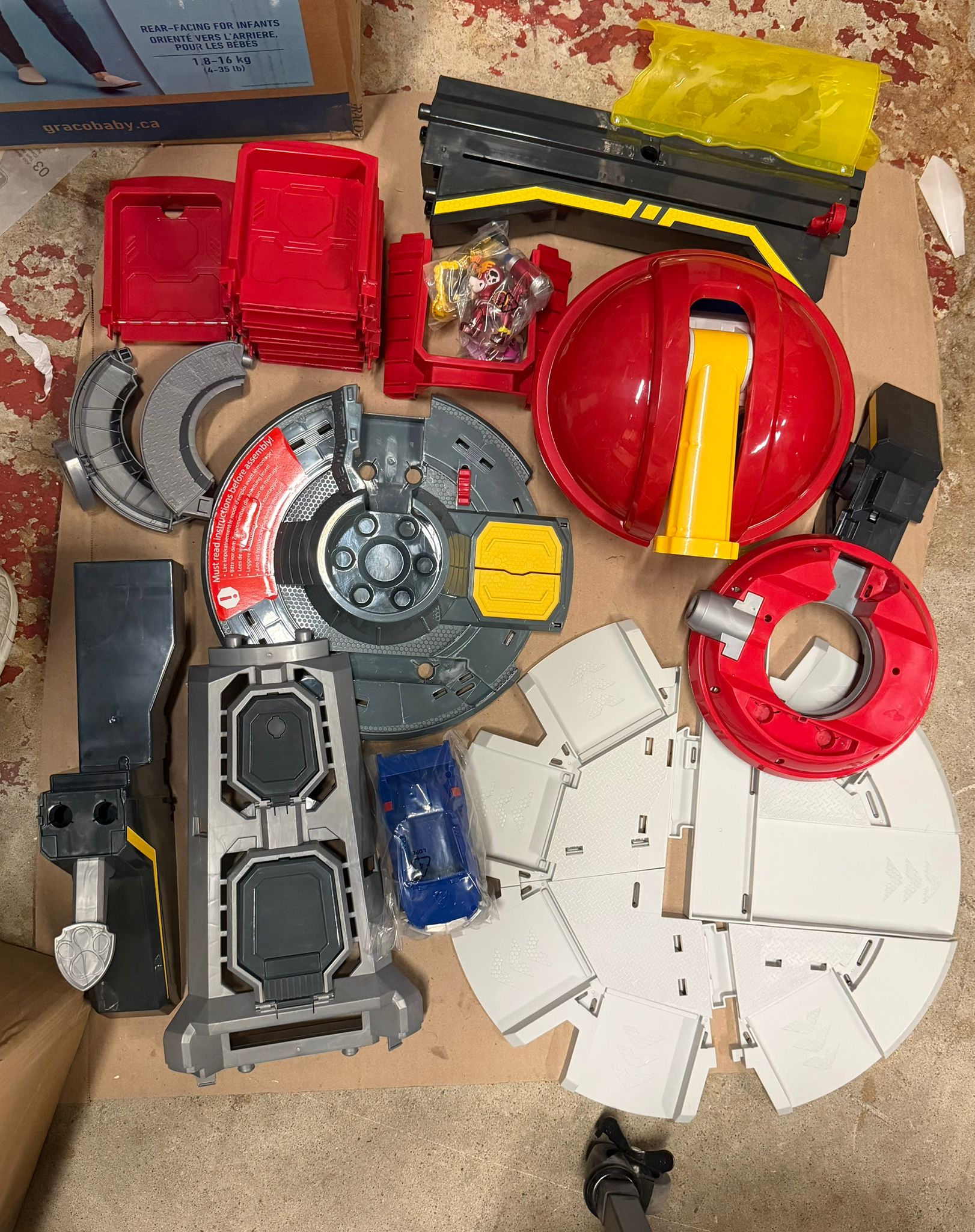 PAW Patrol mighty lookout tower toy with exclusive bonus action figures in colorful design