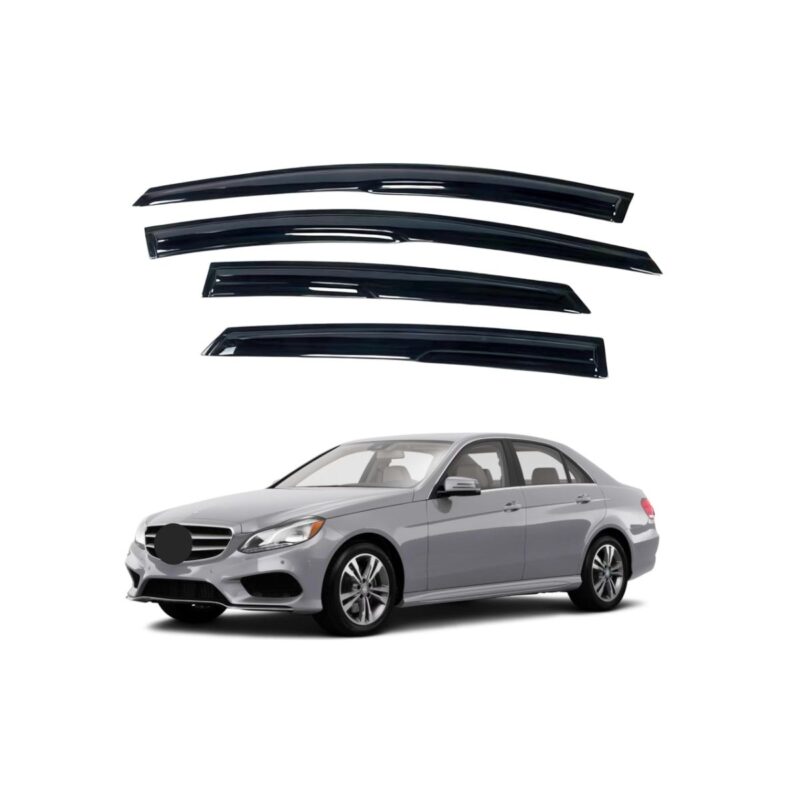 Immortal Group window visor for Mercedes-Benz E-Class sedan rain guard tape-on wind deflector