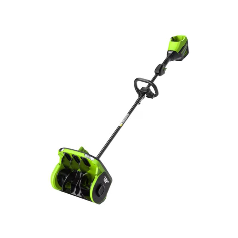 Greenworks cordless snow shovel in 12-inch electric cordless design clearing snow