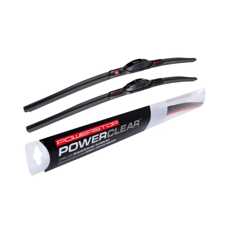 PowerStop windshield wiper blade set in 28 inch and 14 inch sizes for front windshield