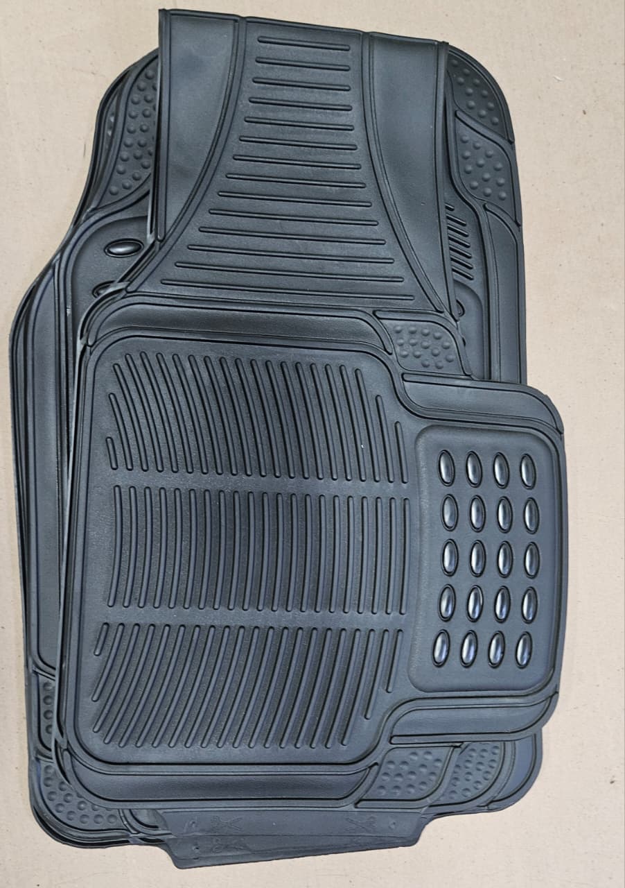 FH Group automotive floor mats in solid black all-weather design