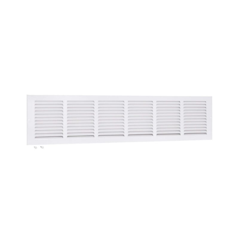 EZ-FLO return air grille 30 by 6 inches in white finish