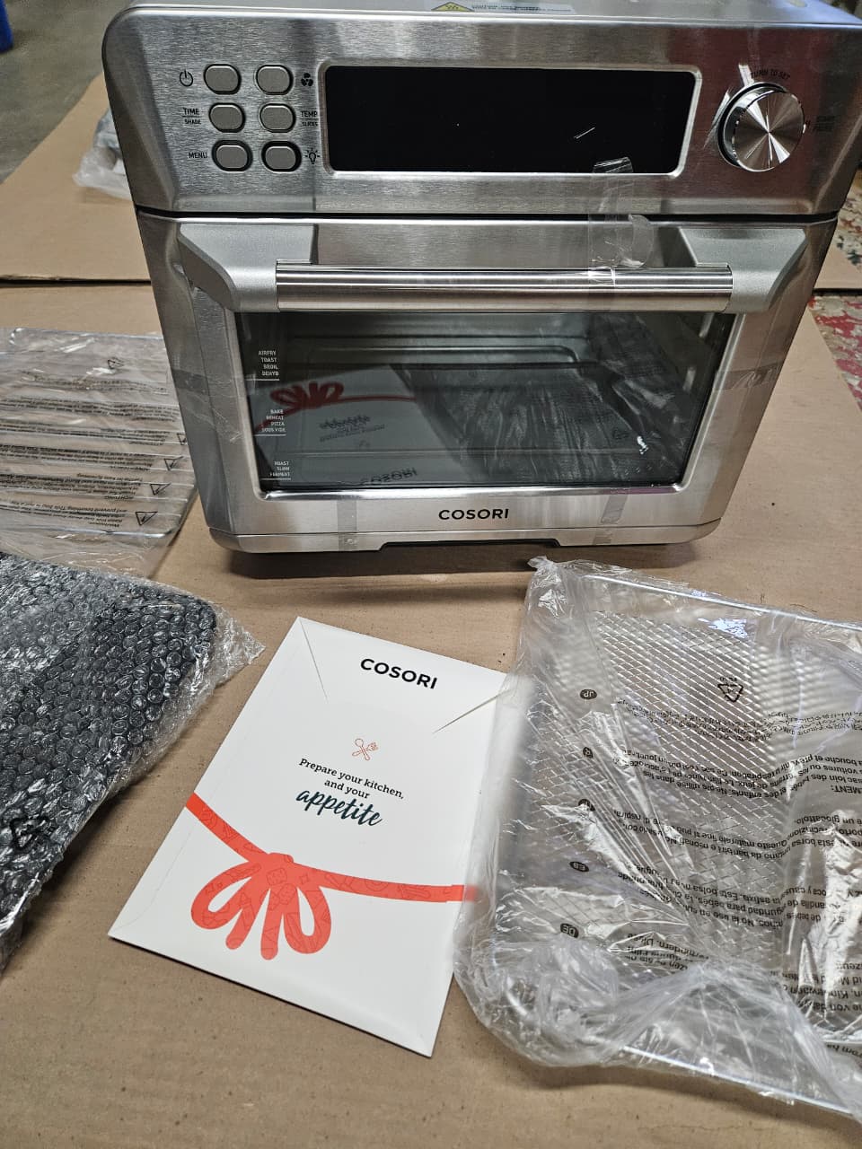 COSORI toaster oven air fryer stainless steel kitchen appliance