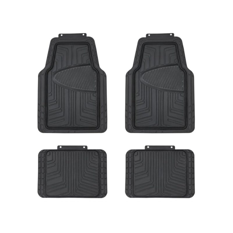 Amazon Basics premium rubber floor mat in black for cars and trucks