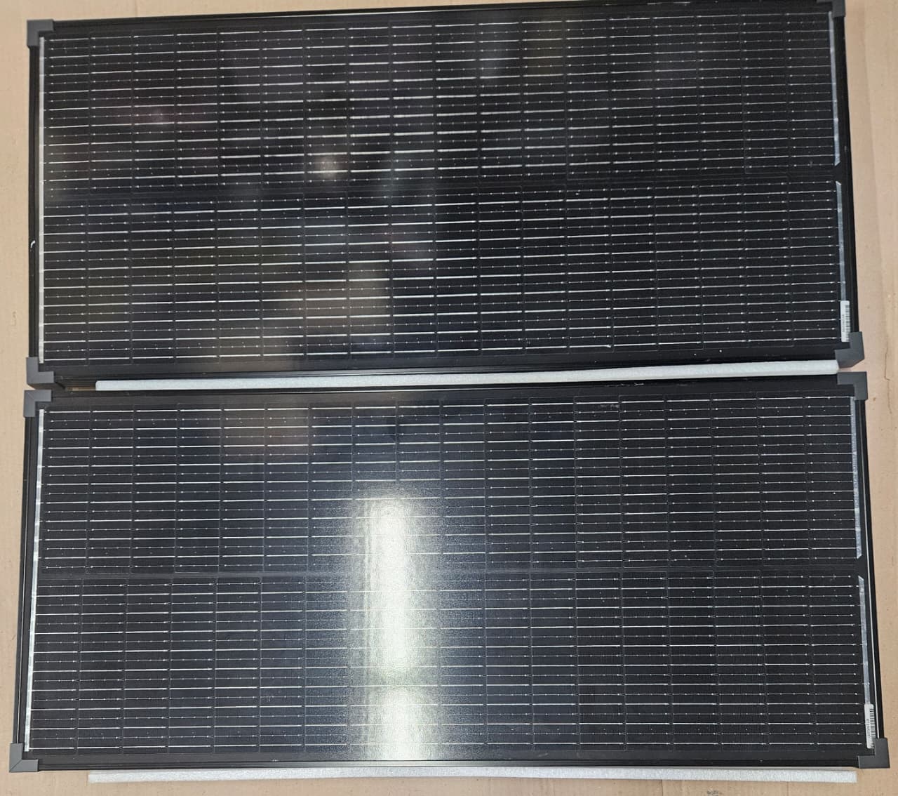 Rvpozwer solar panel in black and silver for RV and marine use