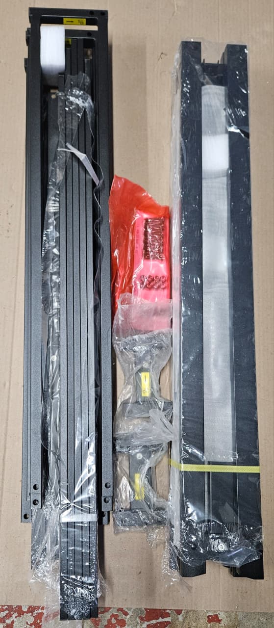 Lutown king size bed frame in black with heavy duty metal platform