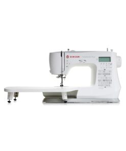 SINGER computerized sewing machine in sleek design with extension table
