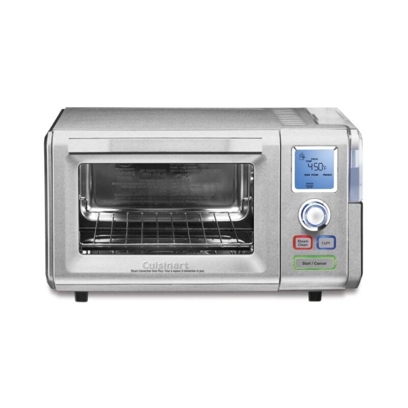 Cuisinart combo steam plus convection oven in silver with LCD display