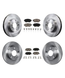 CMX front rear disc brake rotors kit with ceramic brake pads for Mazda 3 Sport