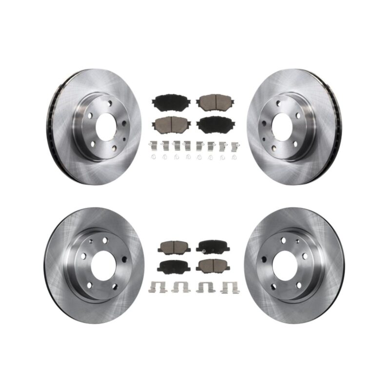 CMX front rear disc brake rotors kit with ceramic brake pads for Mazda 3 Sport