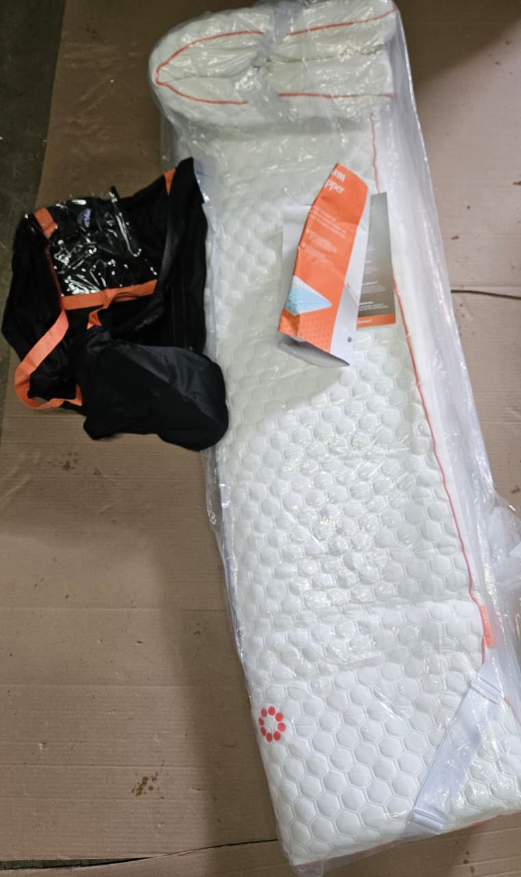 Dormeo cooling mattress topper in twin XL size with 3-zone Octaspring technology