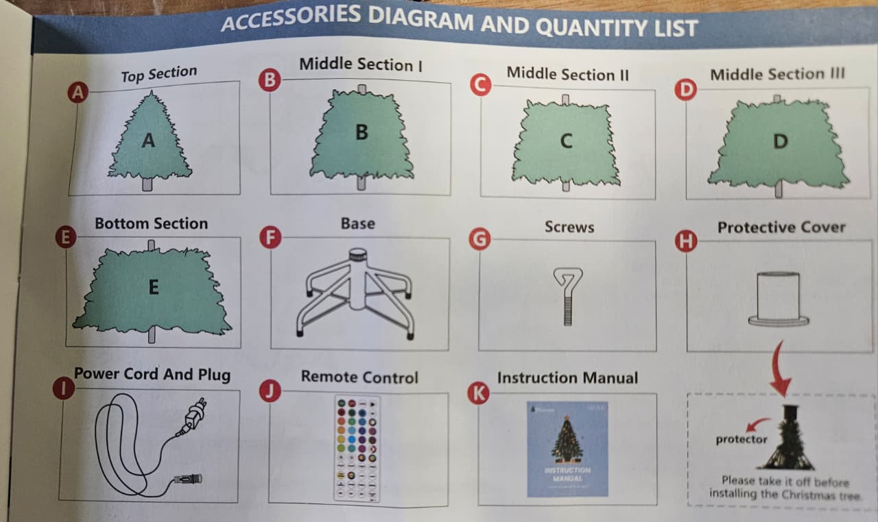 SHareconn prelit pencil christmas tree with multi-color RGB lights in flocked green