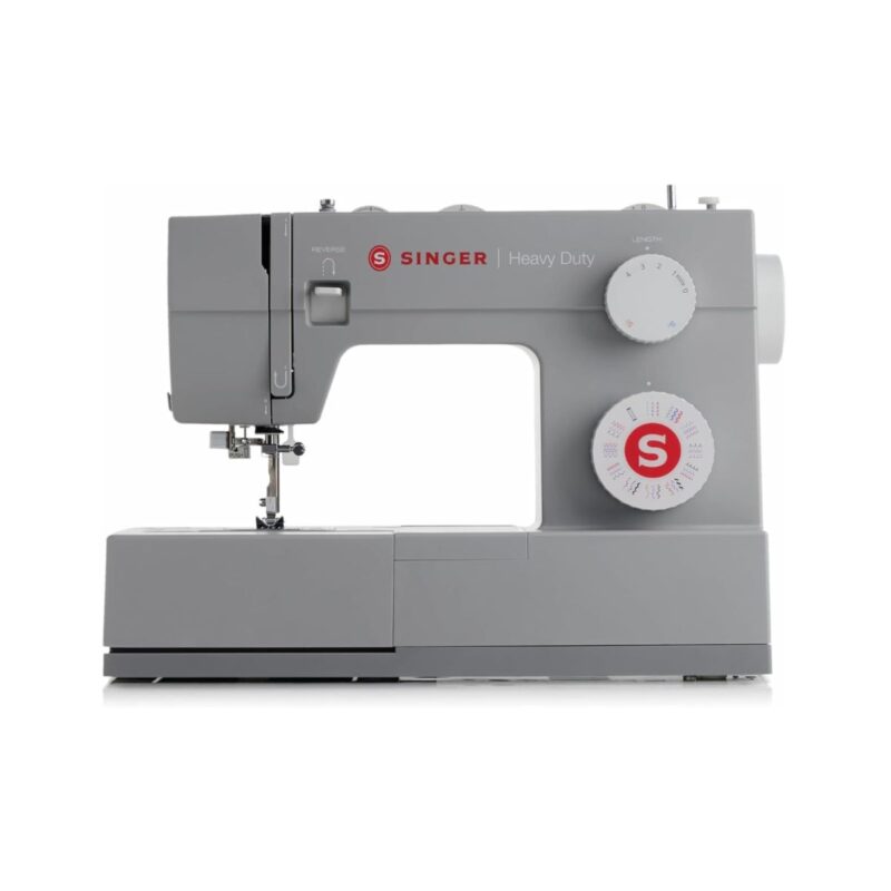 SINGER heavy duty sewing machine in sleek metal finish with accessory kit