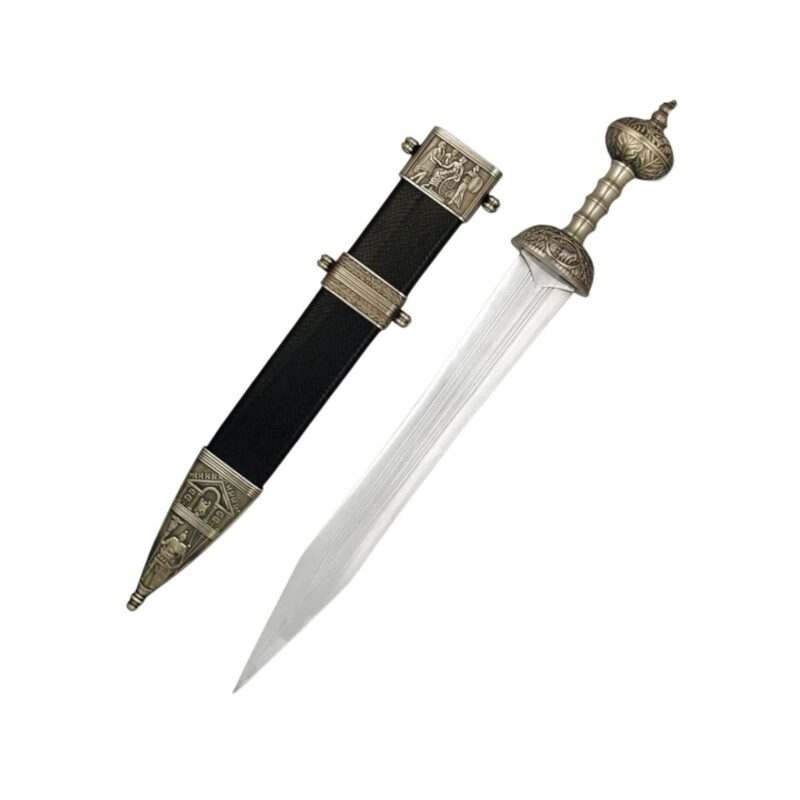 MASTER USA roman battle sword in black with stainless steel blade