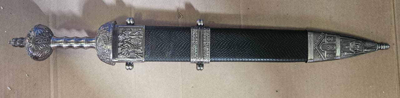 MASTER USA roman battle sword in black with stainless steel blade