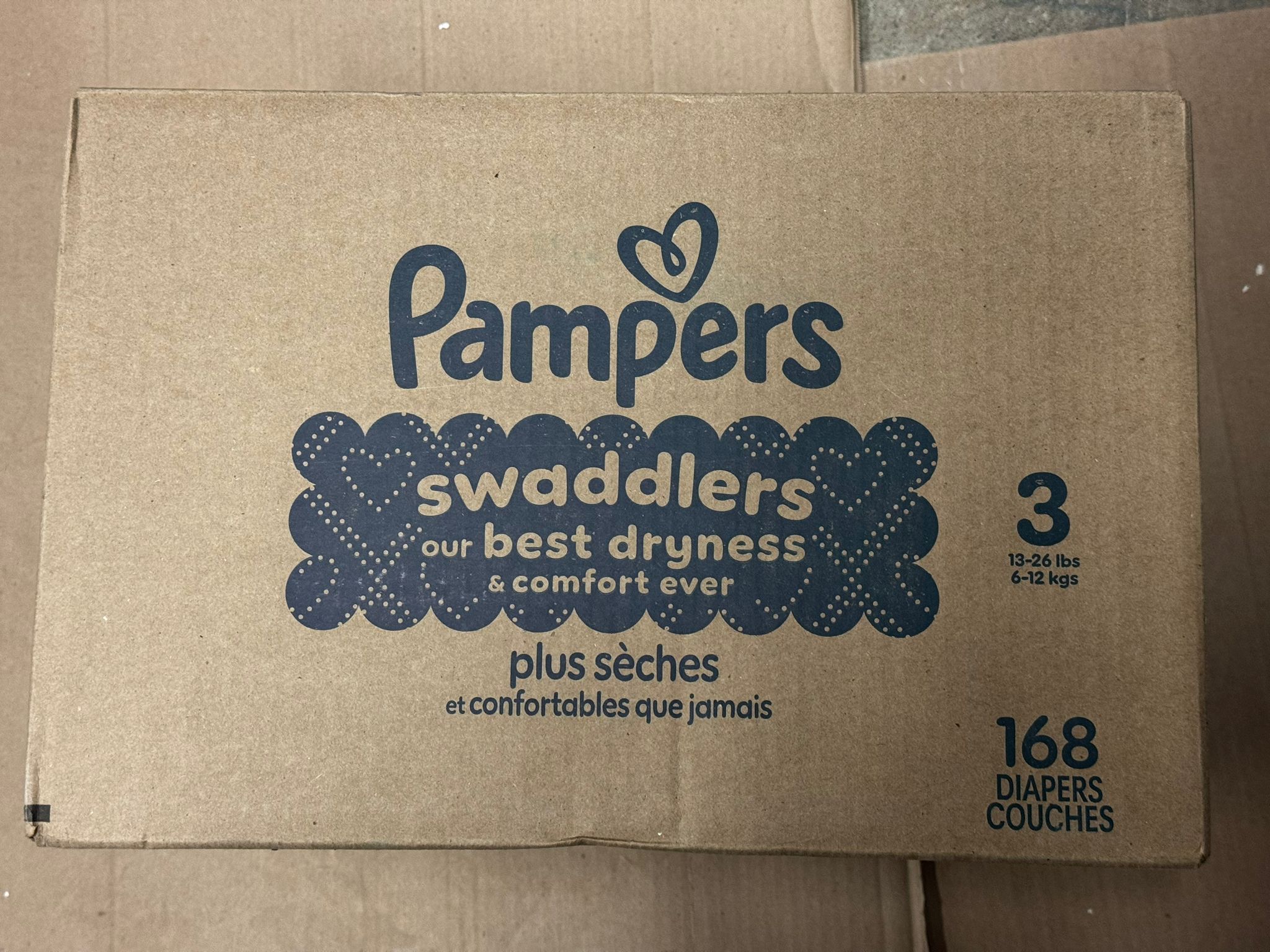 Pampers disposable baby diapers size 3 package with soft materials