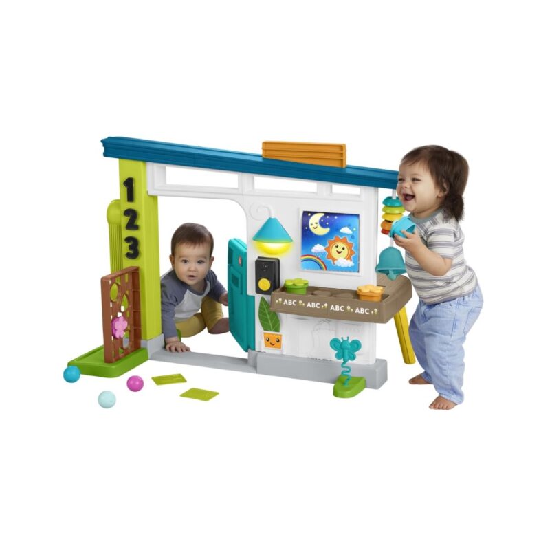 Fisher-Price baby toddler learning toy in vibrant multicolour with smart stages