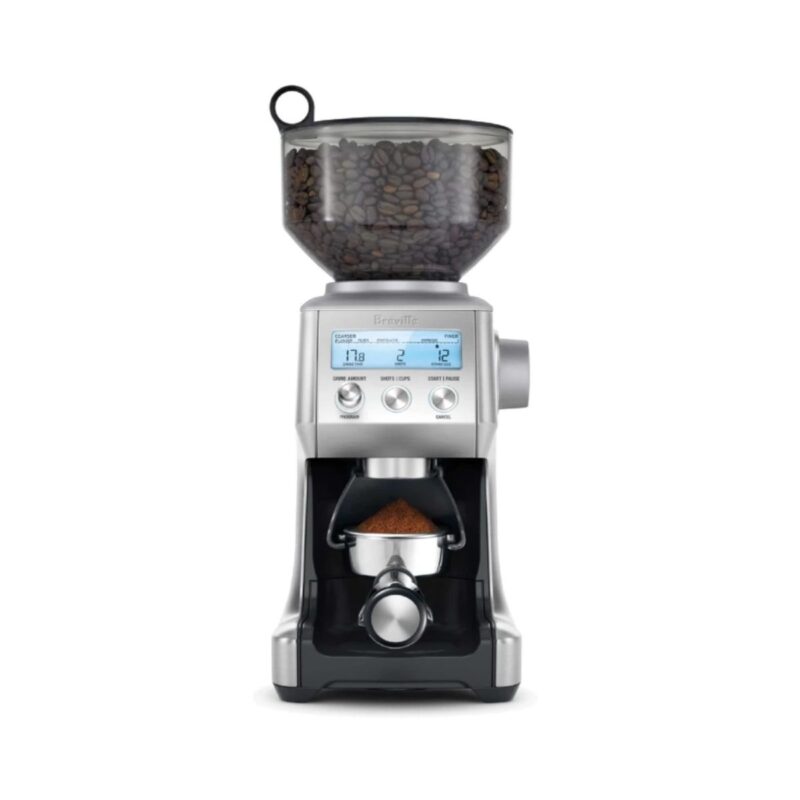 Breville smart grinder pro in brushed stainless steel finish