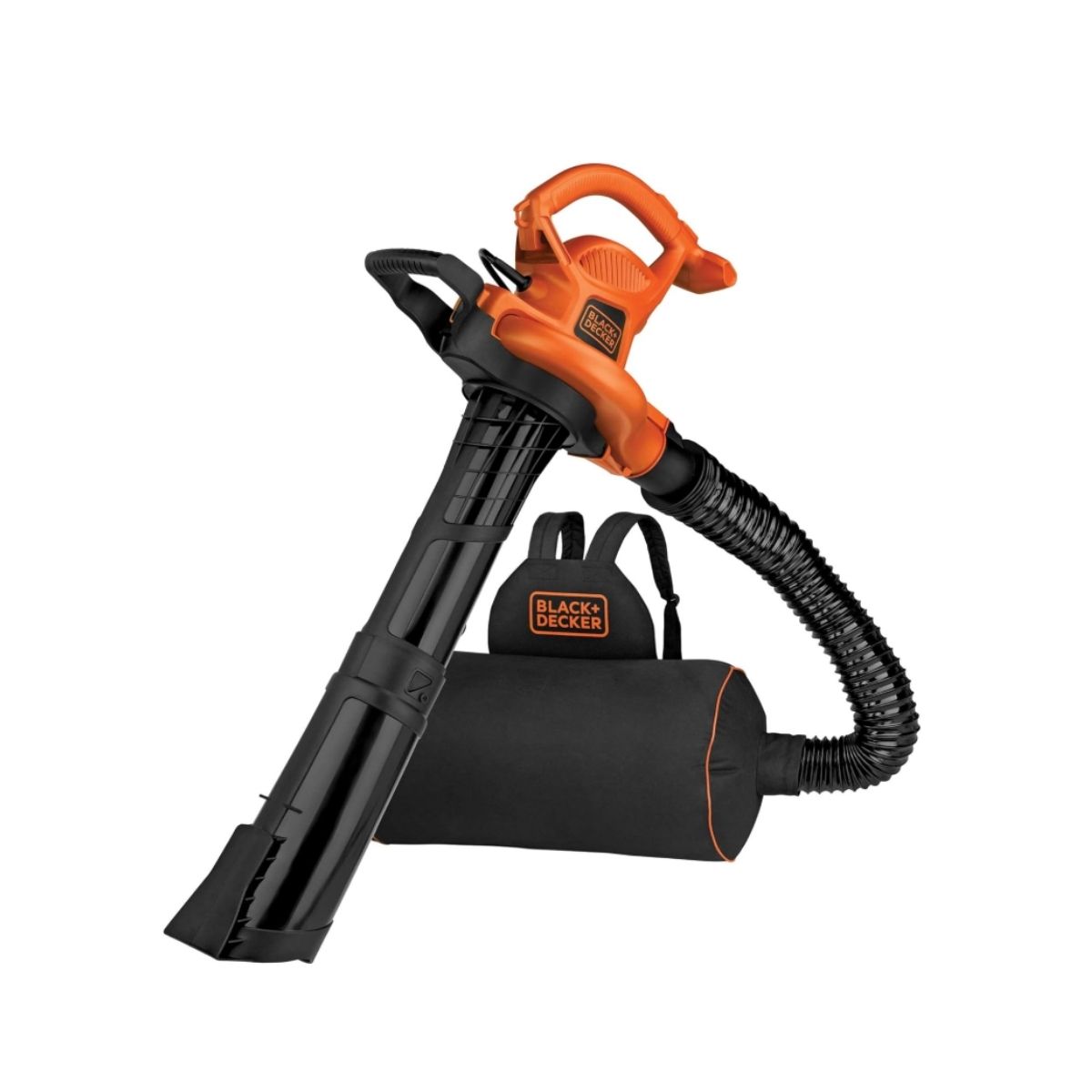 Leaf Blower Vacuum - BLACK+DECKER Backpack Corded BLACK+DECKER leaf blower vacuum in black backpack style