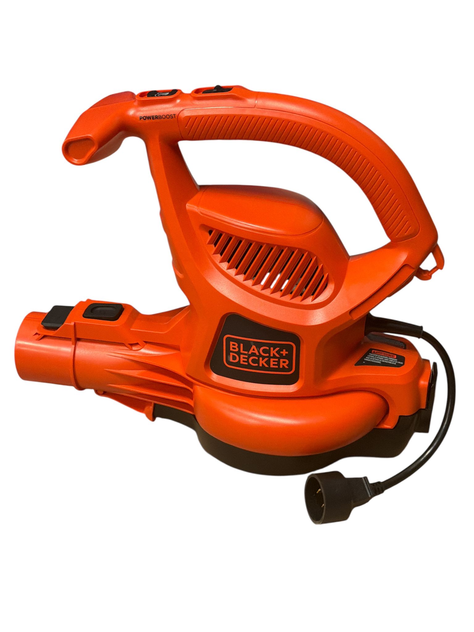 BLACK+DECKER leaf blower vacuum in black backpack style