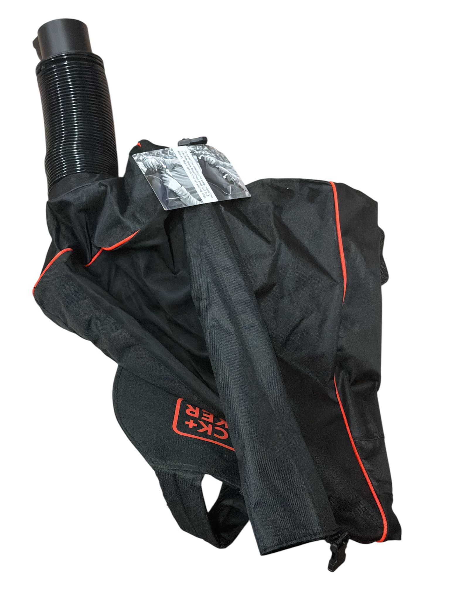 BLACK+DECKER leaf blower vacuum in black backpack style