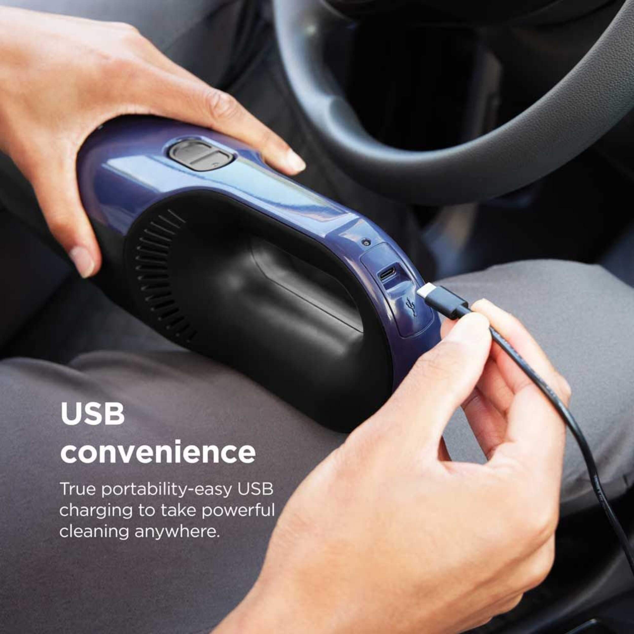 Shark cordless handheld vacuum in sleek black with HyperVelocity suction