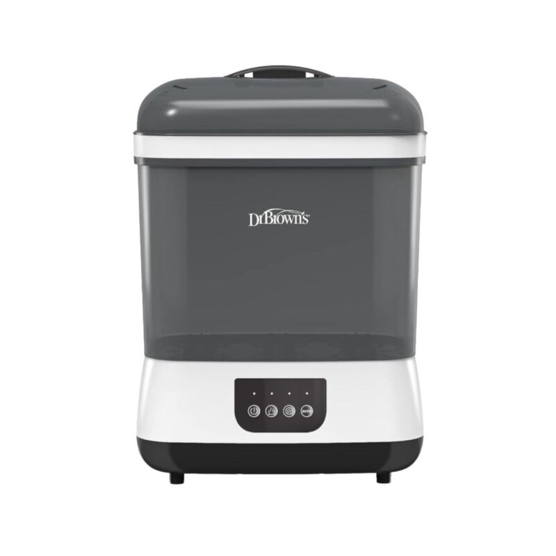 Dr bottle sterilizer and dryer in white professional product photography