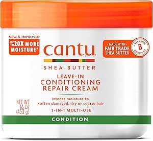 Cantu leave in repair cream in rich moisturizing formula