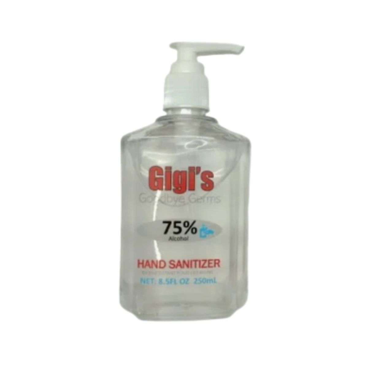 75 percent alcohol hand sanitizer - Gigi'S 250mL Gigi'S 75 percent alcohol hand sanitizer in convenient pump bottle