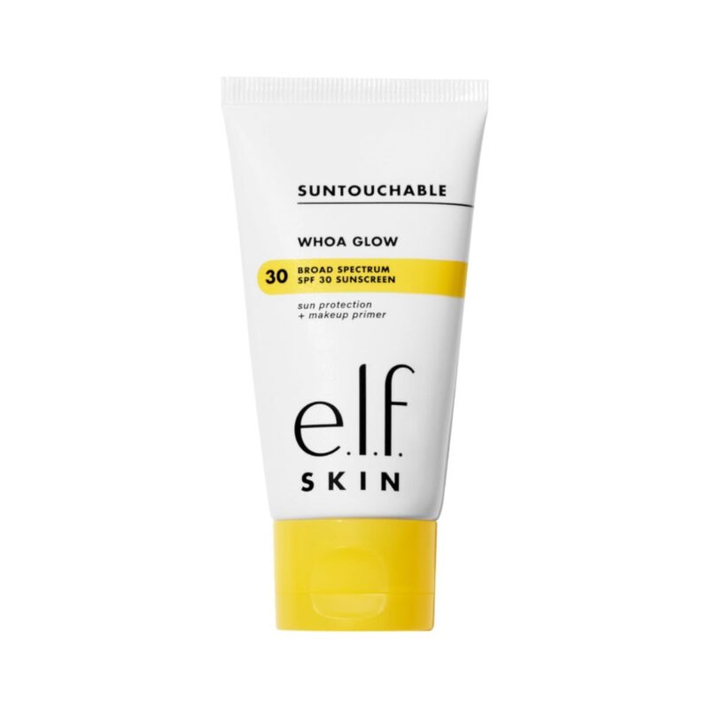 e.l.f. Store face sunscreen primer with SPF 30 in natural shimmer finish