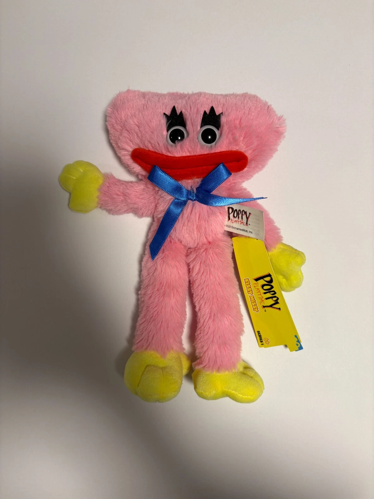 Huggy Wuggy Plush Doll - Poppy Collectible Toy Poppy huggy wuggy plush doll in bright blue fur with wide smile
