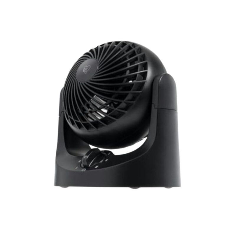 Iris desk fan in sleek modern design with oscillation feature