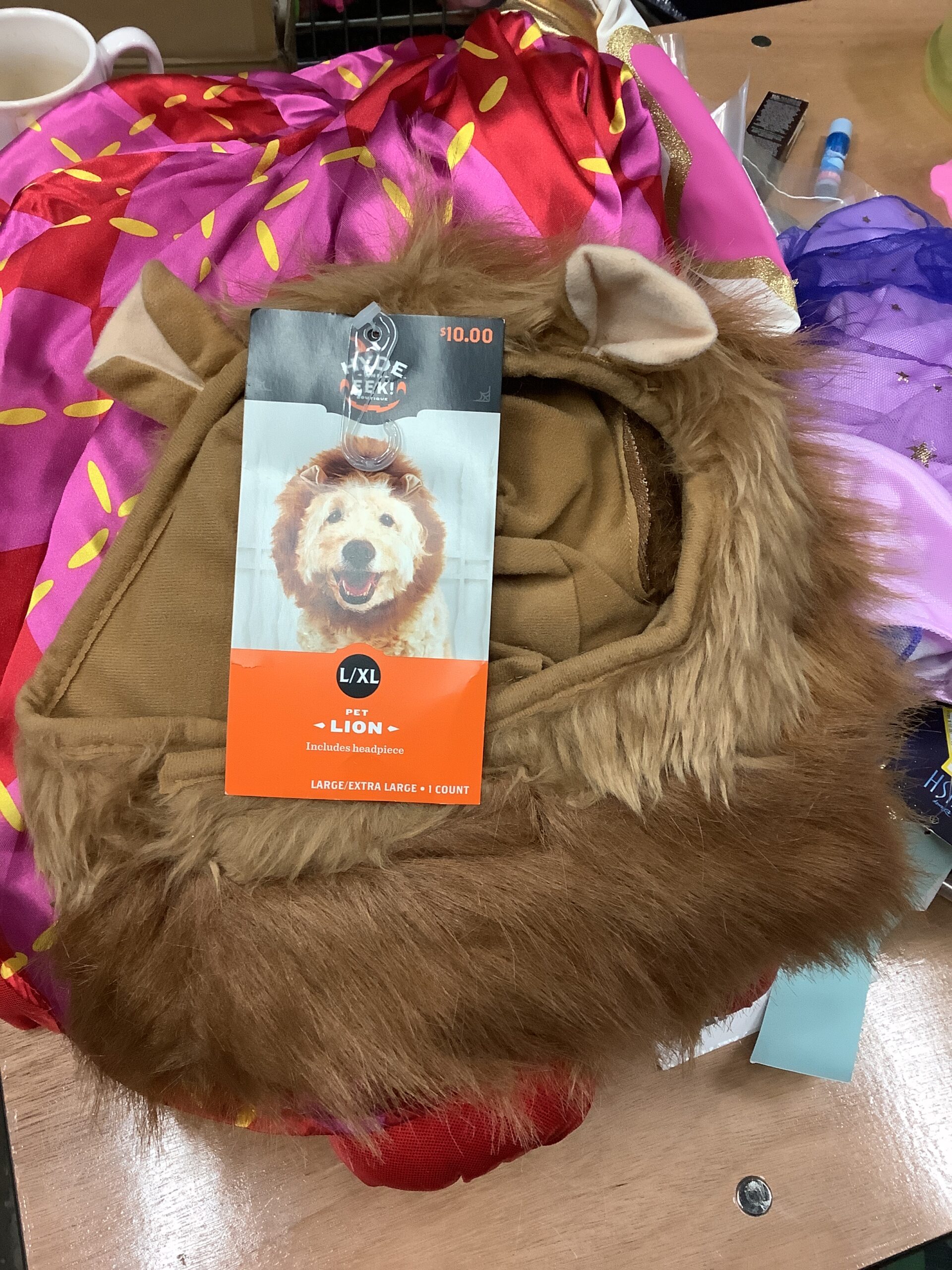 Hyde lion hat in detailed professional product photography