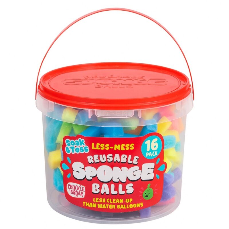 Reusable reusable sponge balls in colourful soft texture