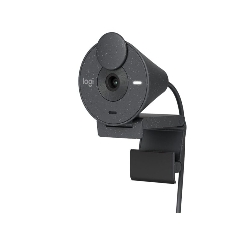 Logitech full hd webcam in modern design with privacy shutter