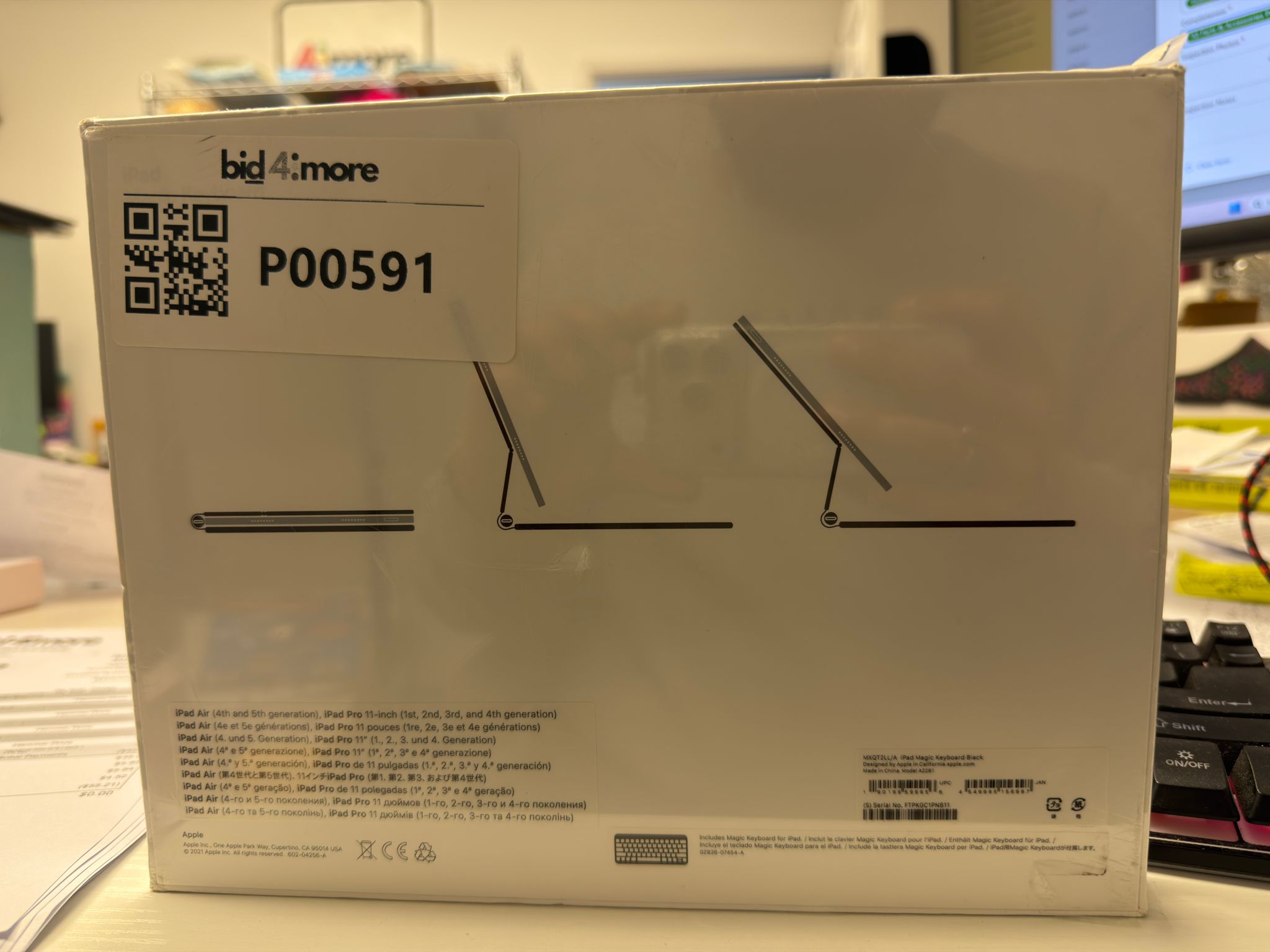 Apple magic keyboard ipad in black for iPad Air 11-inch