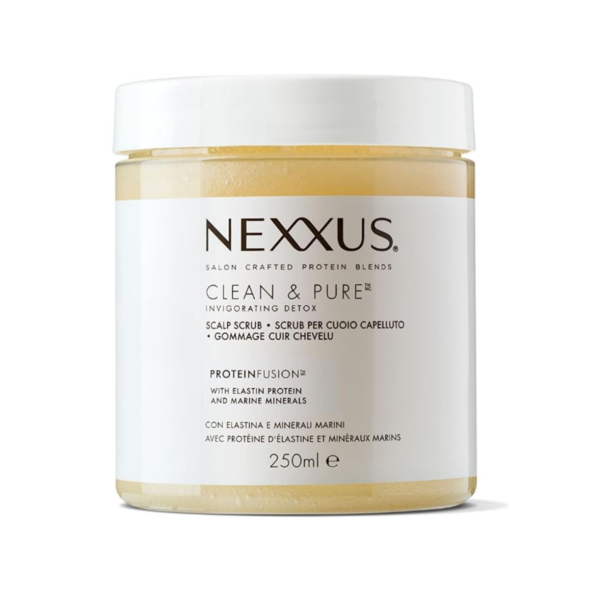 Exfoliating Scalp Scrub - Nexxus Clean & Pure Nexxus exfoliating scalp scrub in professional product photography